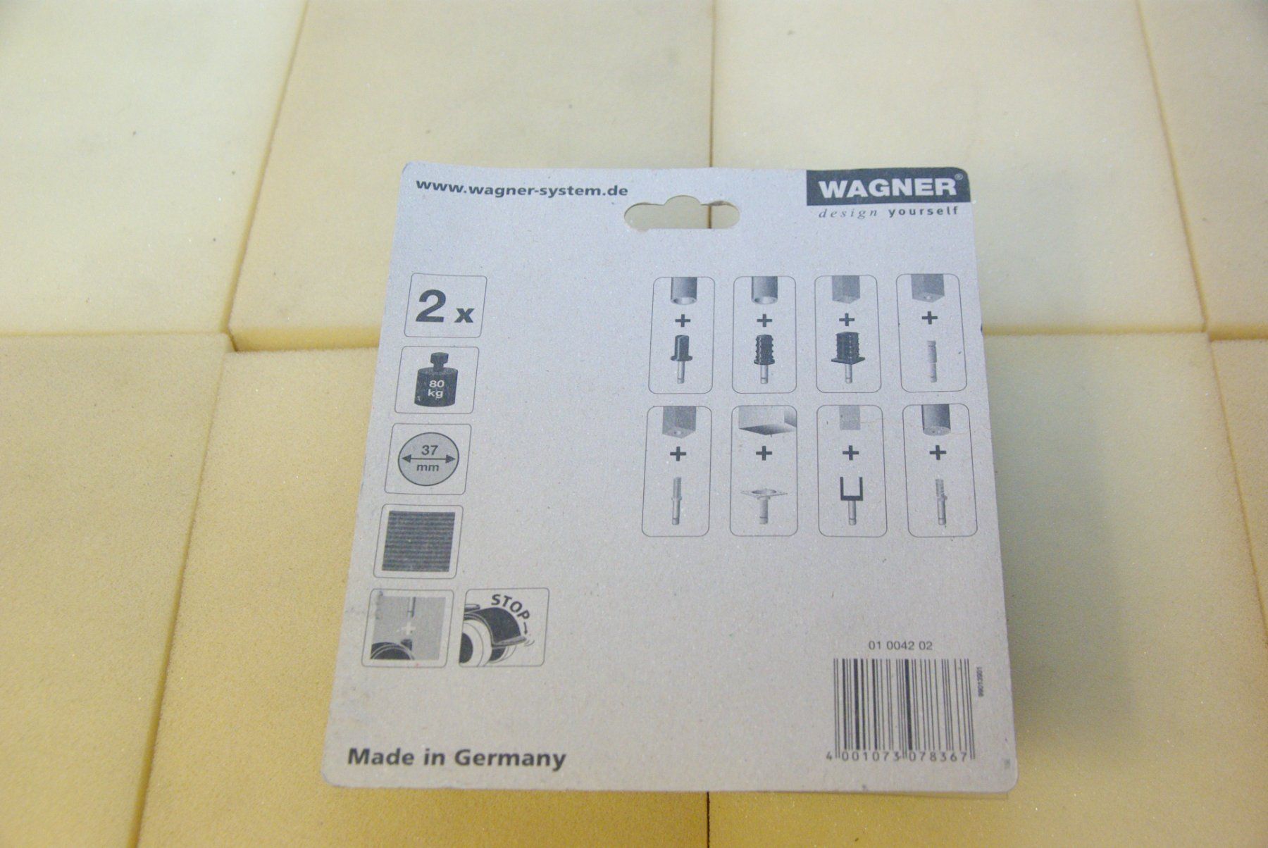 Wagner Sonstiges zum Lager & Transport: Stuhl / Möbelrollen mit Stopper, schwarz – Neu und originalverpackt aus Herisau von Cevianer1844 4
