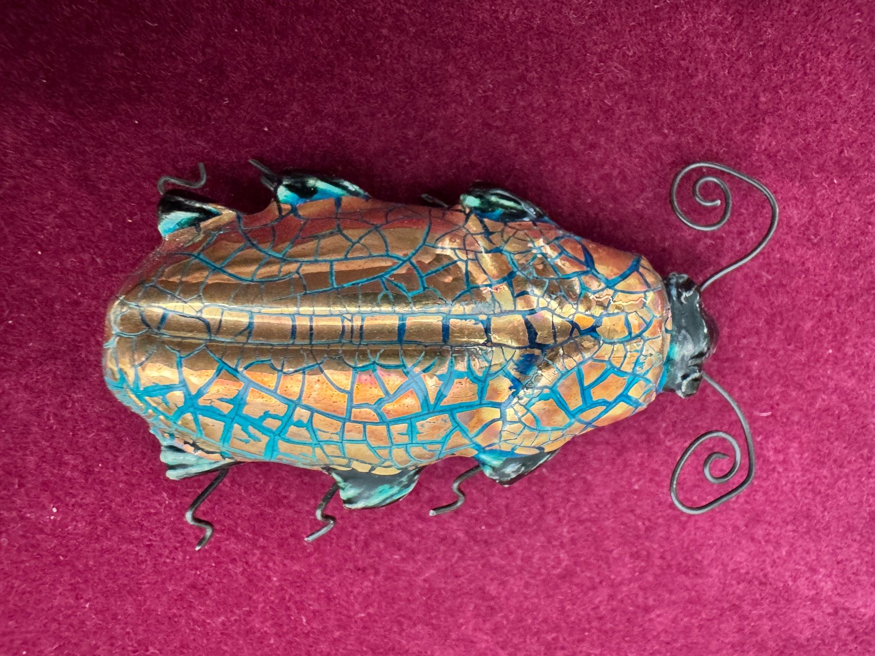 Broschen & Nadeln: Grosse, eindrucksvolle Vintage-Käferbrosche – Gebraucht aus Egg b. Zürich von chantilly-lace