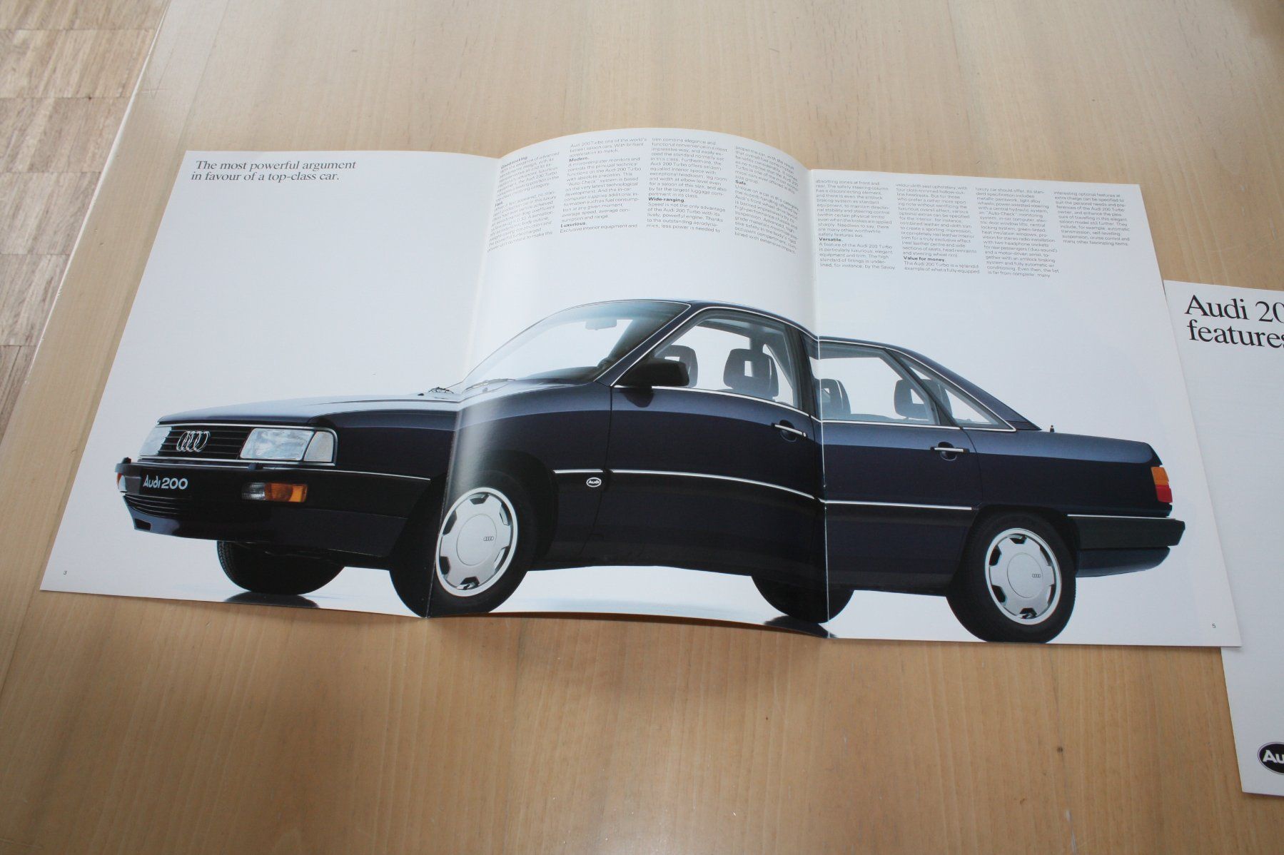 Audi Documenti: Audi 200 Prospekt 8/1985 – Usato da Wikon venduto da erwin400 1