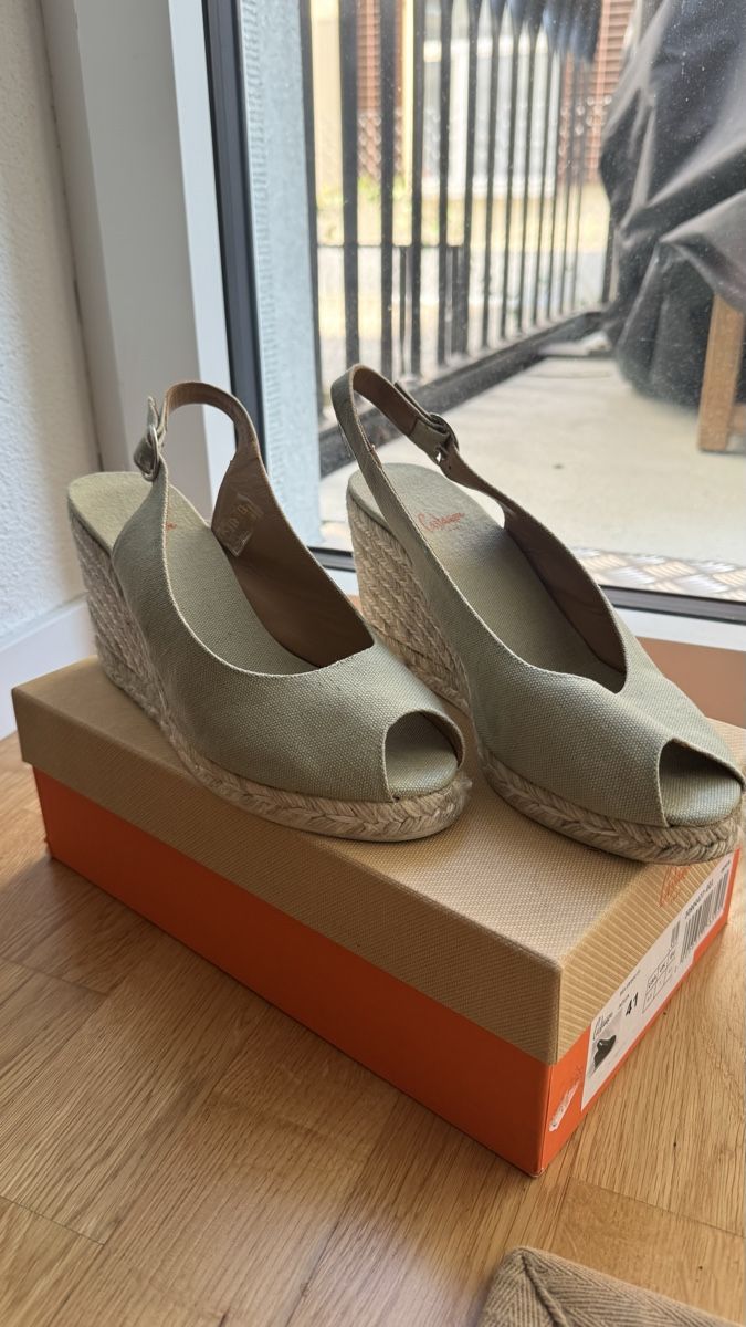 Scarpe da donna: Castaner peeptoe mint 41 – Nuovo (secondo la descrizione) da Zürich venduto da leo_5pg2