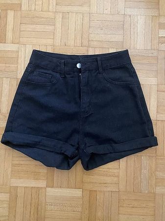 Short jeans noir 
