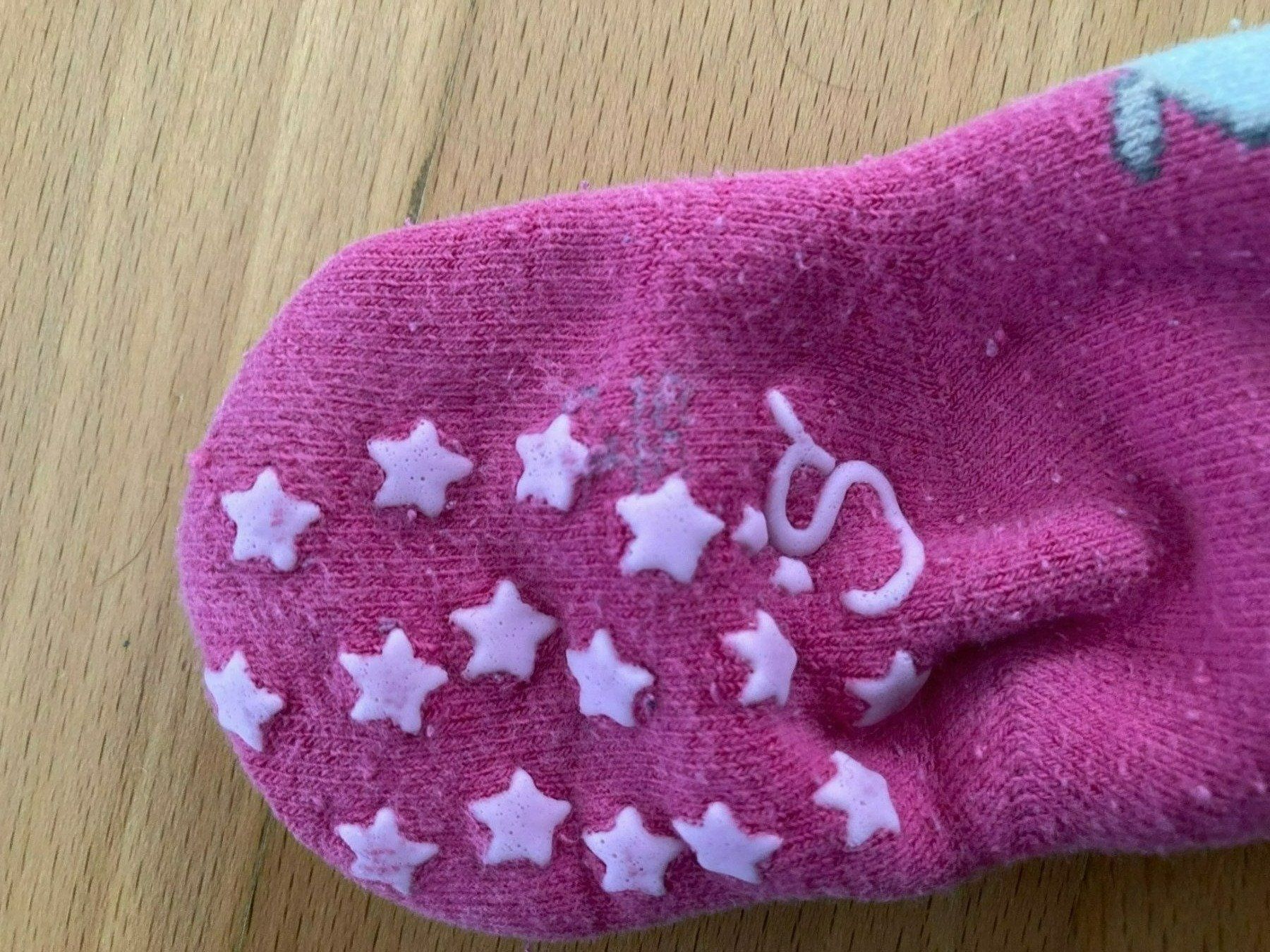 Sterntaler Calze per bambini: Antirutschsocken pink mit Maus "Sterntaler" – Usato da Muttenz venduto da Juvenile33 2