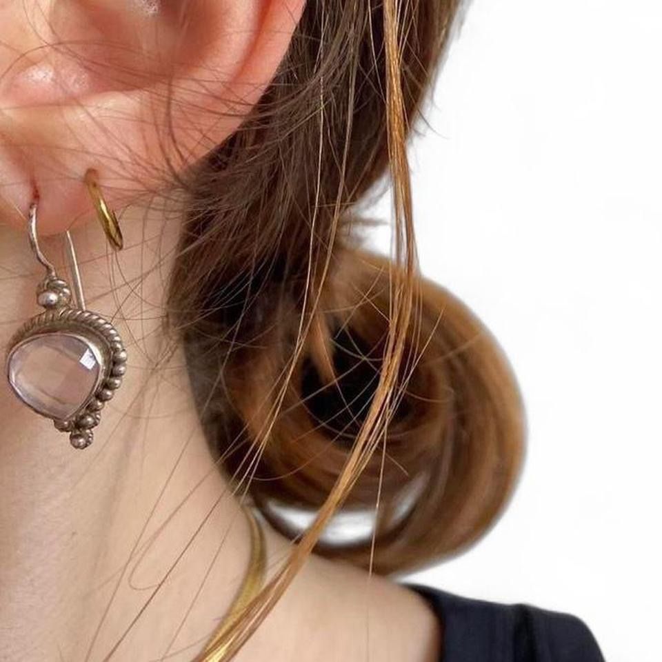 Boucles d'oreille: Real silver cristal quartz earrings – D'occasion à Spiegel b. Bern par pre1ovedthreads 2