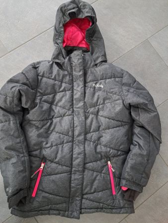 Skijacke McKinley, Gr. 176, Mädchen, anthrazit/schwarz
