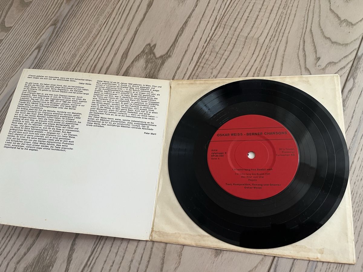 Dischi in vinile: Berner Chansons Oskar Weiss (Single EP) – Usato da Romanshorn venduto da Apfelschuss 2