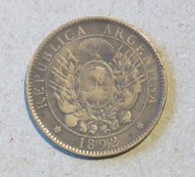1892, 2 Centavos, Republica Argentina