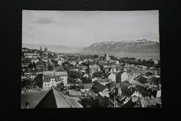 Ansichtskarte Lausanne Vue générale schwarz-weiss ungelaufen