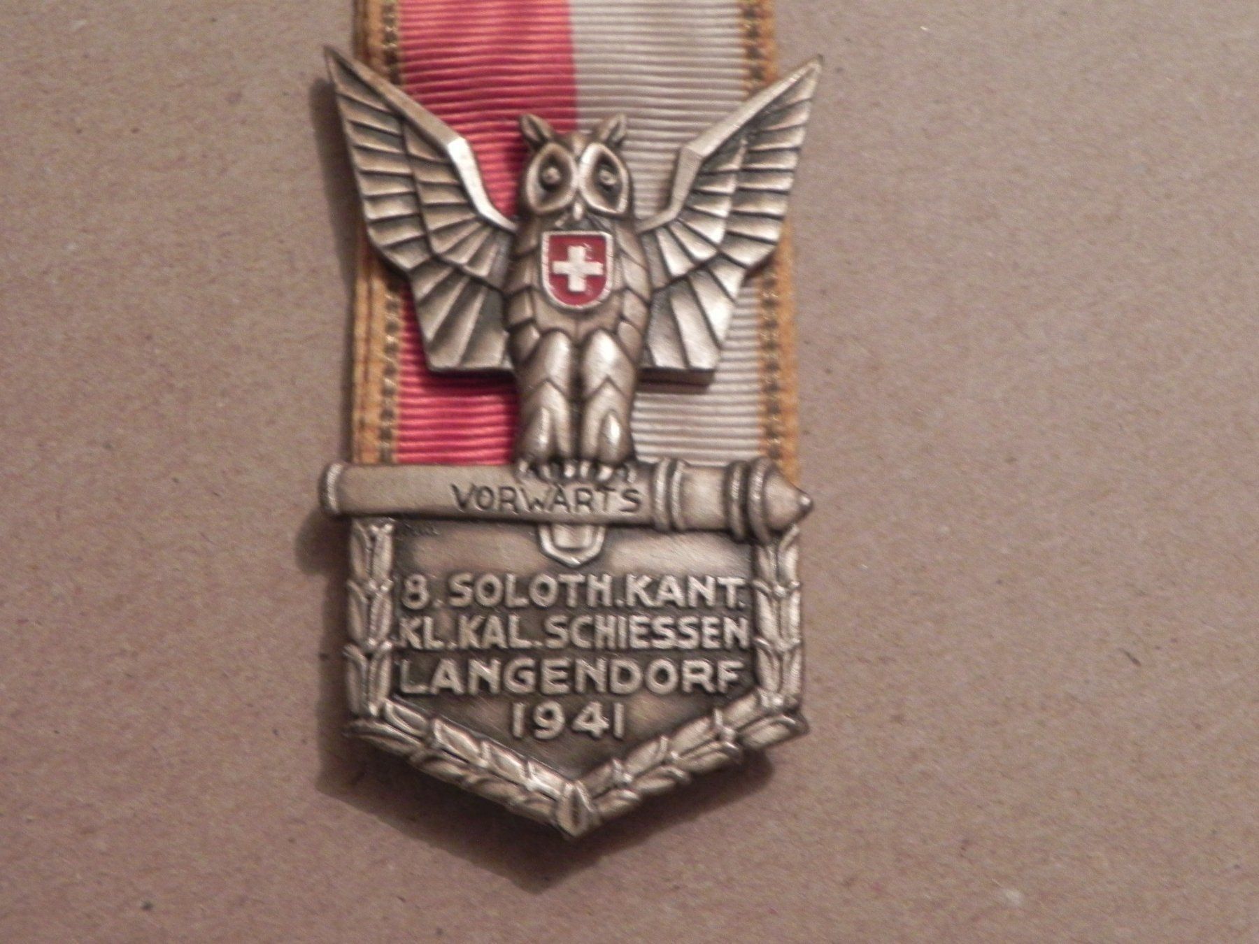 Medaglie: Medaille SO Kant. Schützenfest Eule 1941 – Usato da Siebnen venduto da krimsie