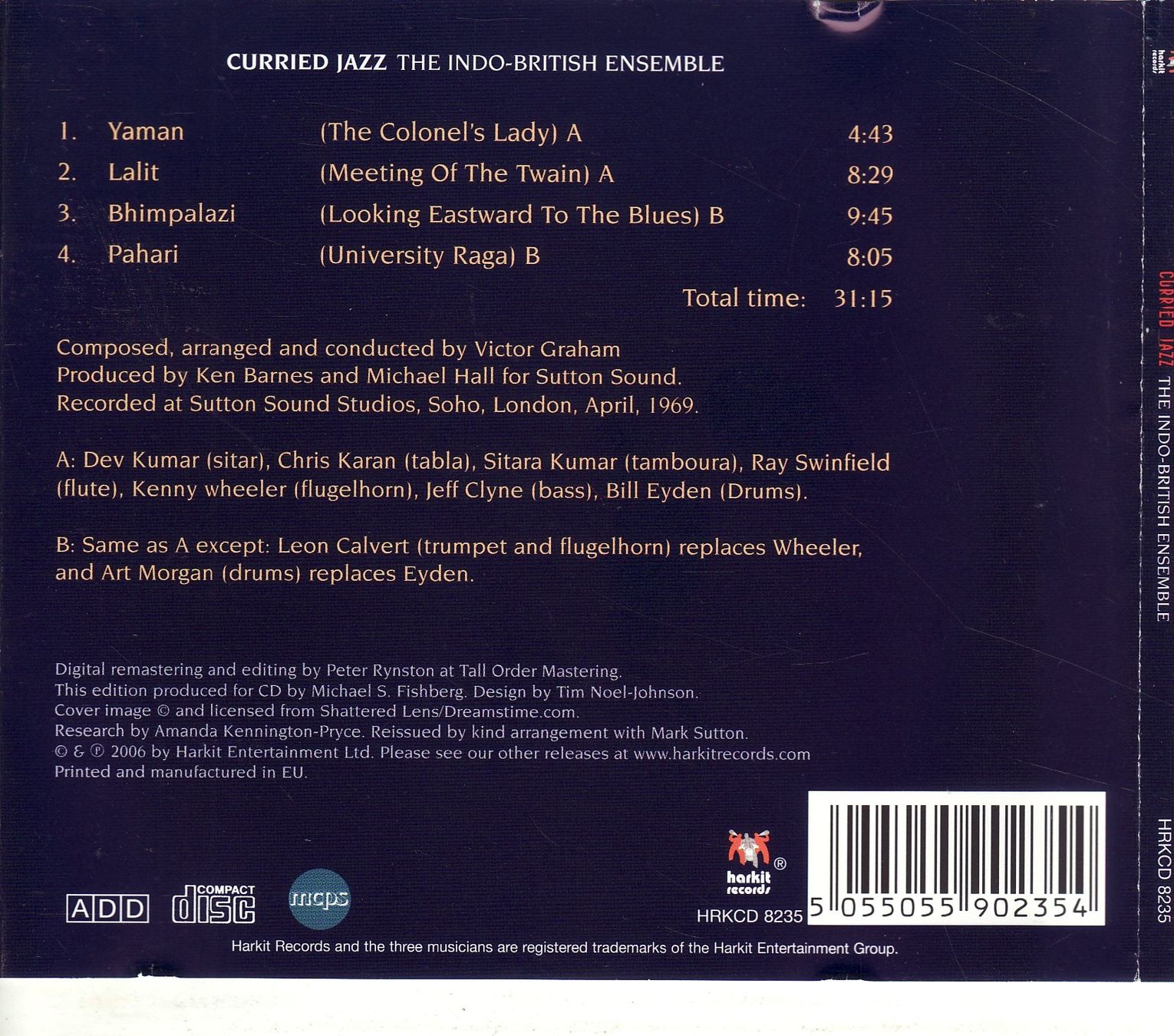 CDs: The Indo-British Ensemble    Curried Jazz – Neuf (Voir description) à Boussens par catfood01