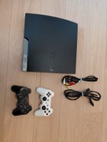 Sony PlayStation 3 Konsole mit zwei Controllern schwarz