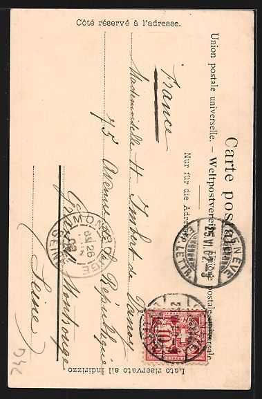 Cartes postales: AK Lausanne, Escaliers-du-March, 1902 – D'occasion à Berlin par bartko-reher 1