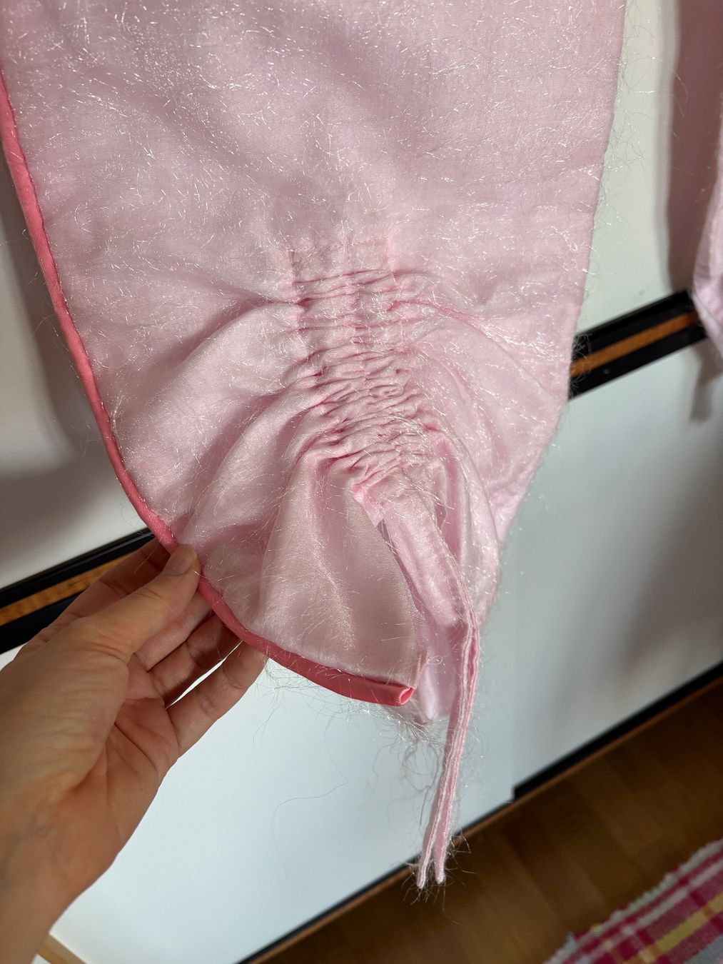 Pantaloni: embroidered pink pants - S / unique piece – Usato da St-Saphorin-Lavaux venduto da selb94 4
