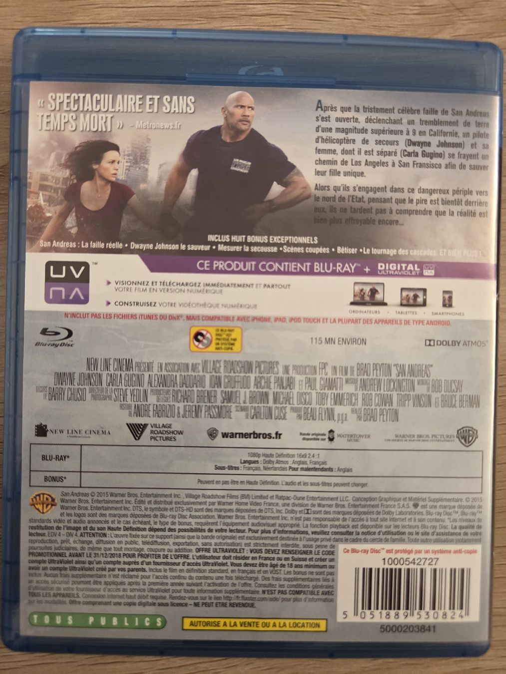 Tutti i DVDs: Blu-ray San Andreas Dwayne Johnson – Usato da Tramelan venduto da mic_5lzm 1