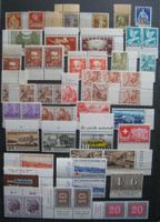 1918 - 1958 Marken mit Bogenrand / Eckrand postfrisch