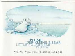 Postfrisches Markenheftchen Plume, Frankatur 8.50 Fr.