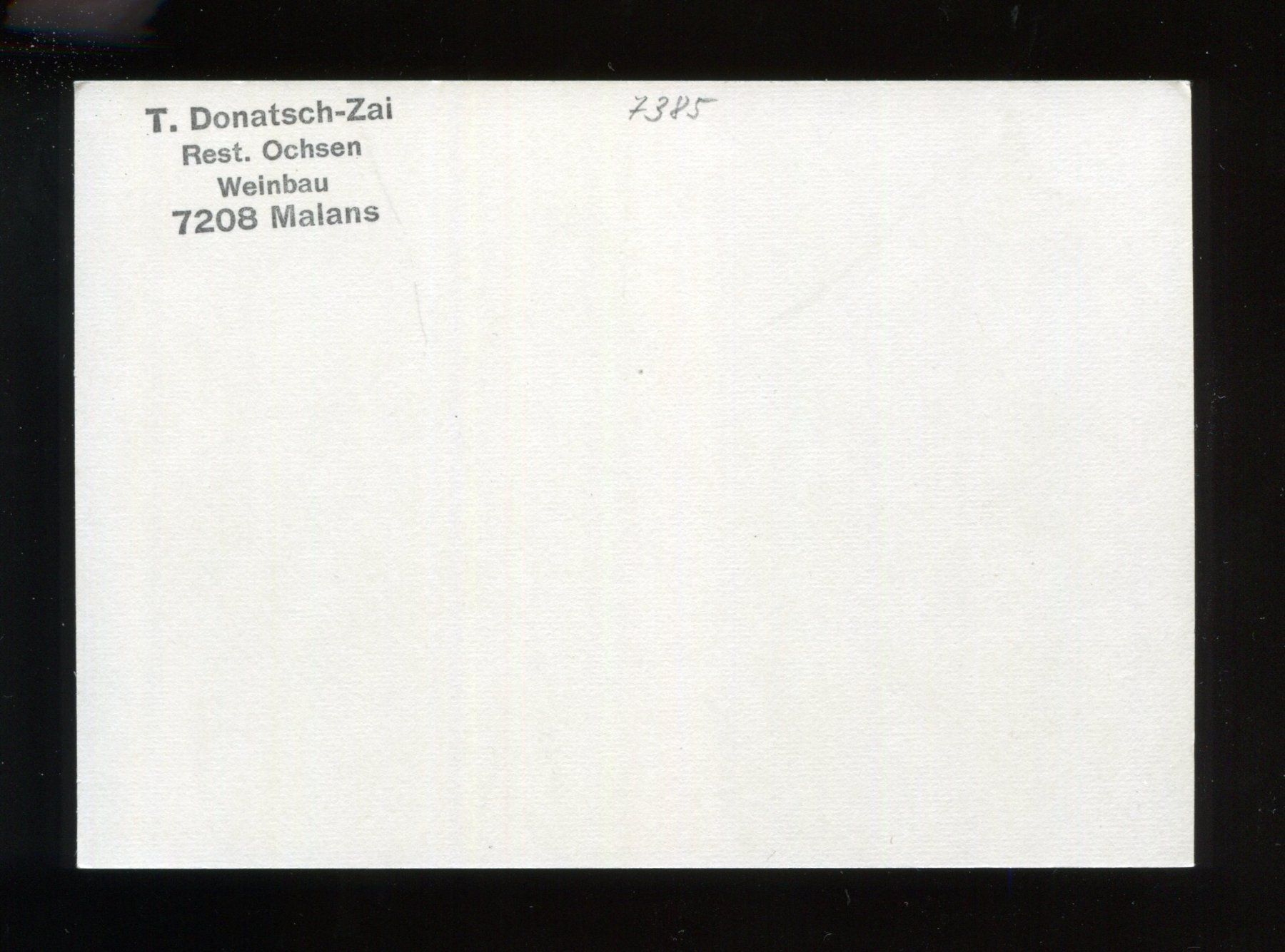 Cartoline postali: Malans, Rest. Ochsen – Usato da Aarau venduto da Elmaar41 1