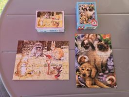 2 kleine Reise Puzzle Set, Tiere