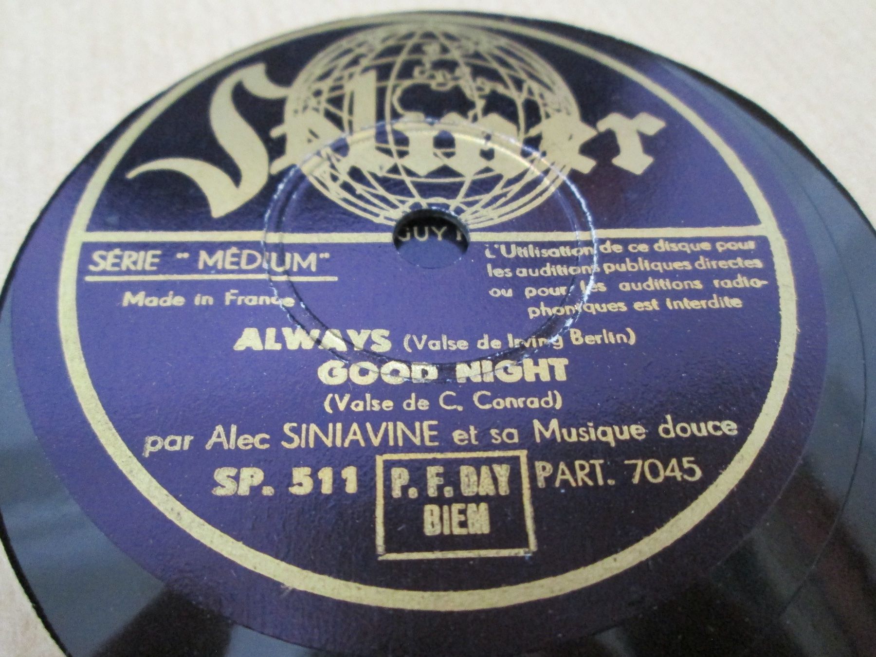 Schallplatten: DISQUES 78 TOURS – Gebraucht aus Lausanne von Leag 8