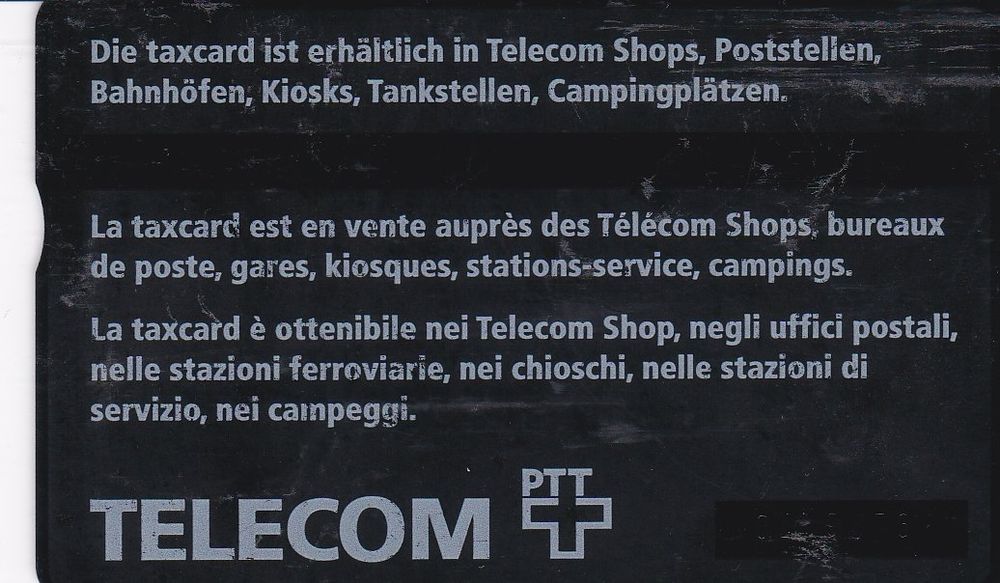 Cartes de téléphone: PTT Taxcard 5.- Setzen Sie alles auf eine Karte! – D'occasion à Neuenhof par Wanton 1