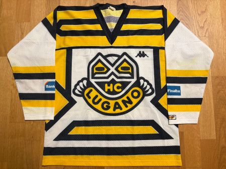 Maillot vintage de HC Lugano, 1992, L, Nr. 2 S. Bertaggia