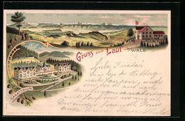 Litho Wald, Sanatorium Lauf, Gasthaus z.