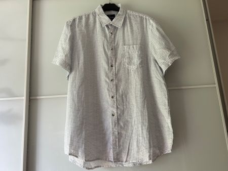 100% Linen Men shirt Size L