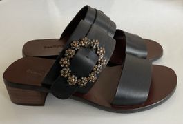 SeeByChloé Sandales en cuir noir