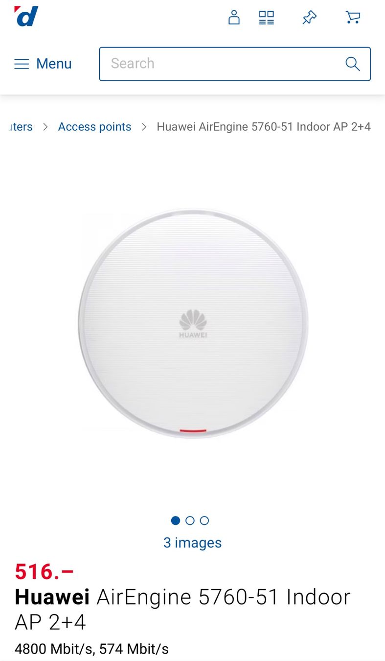 Huawei Modem & Router: Huawei Access Point WiFi 6 AP – Nuovo e nell'imballaggio originale da fehraltorf venduto da digisys