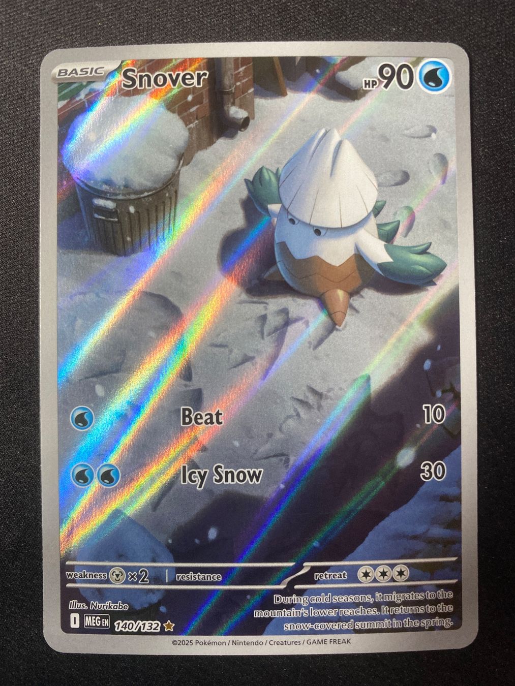 Pokémon Carte collezionabili: Snover 140 - Shnebedeck - Illust. Rare - Mega Evolution - EN – Nuovo (secondo la descrizione) da Hausen AG venduto da Shrade