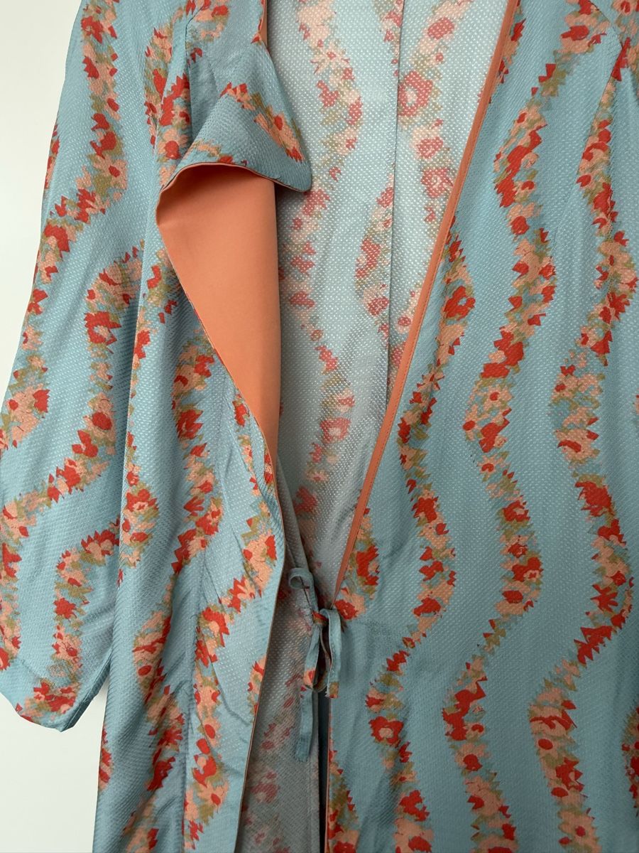 Robes: Broegger Wickelkleid Blumenmuster Hellblau Grösse S Seide – Neuf avec emballage d'origine à Zug par 5anna 6