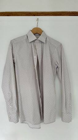 Hemd ETON Slim | Grösse 38 / 15 / S | Weiss/Gold