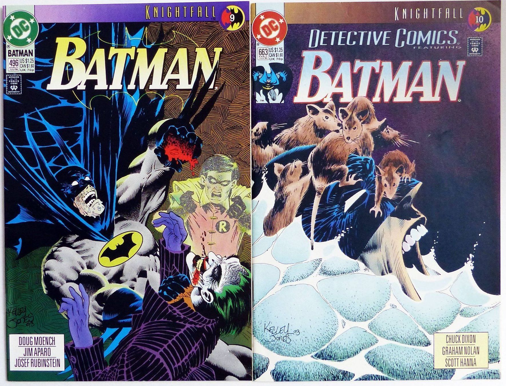 BD: BATMAN KNIGHTFALL COMPLETE 19 PART NEW COMICS TV SERIE 1993 – D'occasion à Lugano par YouWantUS 6