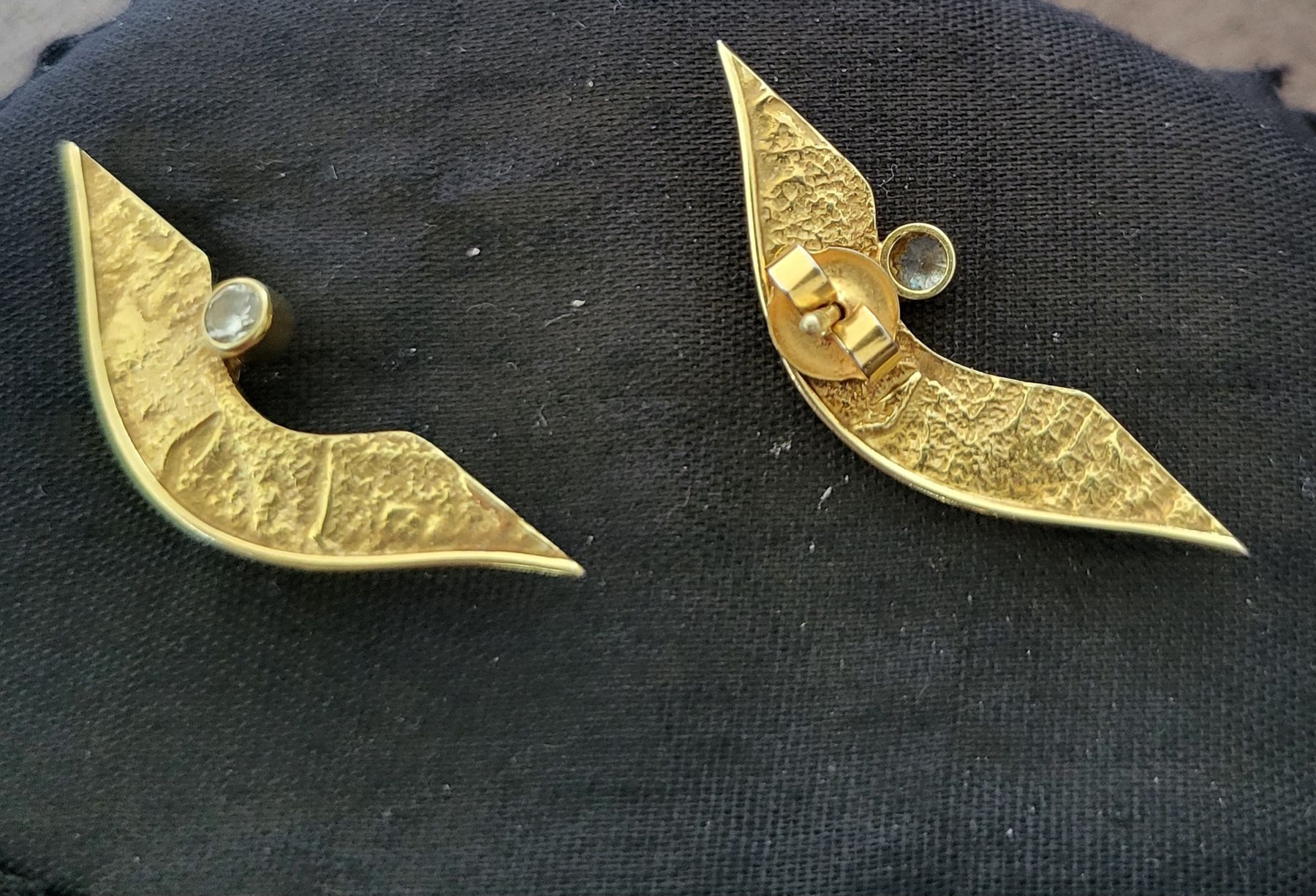 Orecchini pendenti & Orecchini a lobo: Goldohrringe mit Zirkonia – Usato da Gutenswil venduto da ghekko88 1