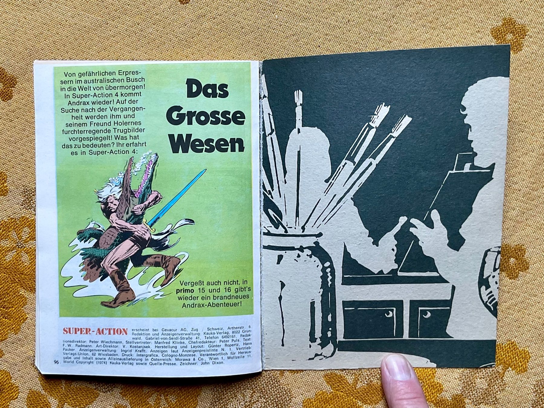 Fumetti: Super - Action Taschenbuch Nr 3 von 1974 – Nuovo (secondo la descrizione) da Endingen venduto da nathan05 8