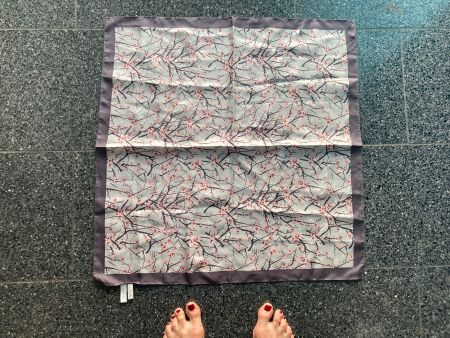 Lafayette Foulard, 100% Seide, Frühlingszweig
