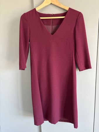 Kleid weinrot Massimo Dutti Grösse 34 