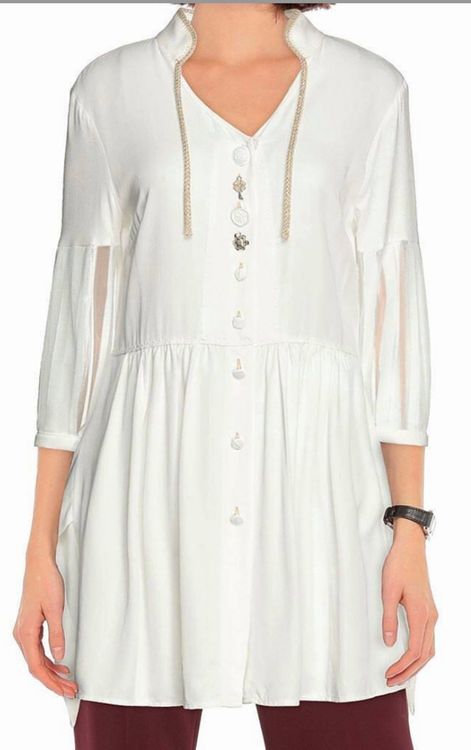 Carmen Bluse H&M Romantisch Creme Neu Mit Etikett Größe 36