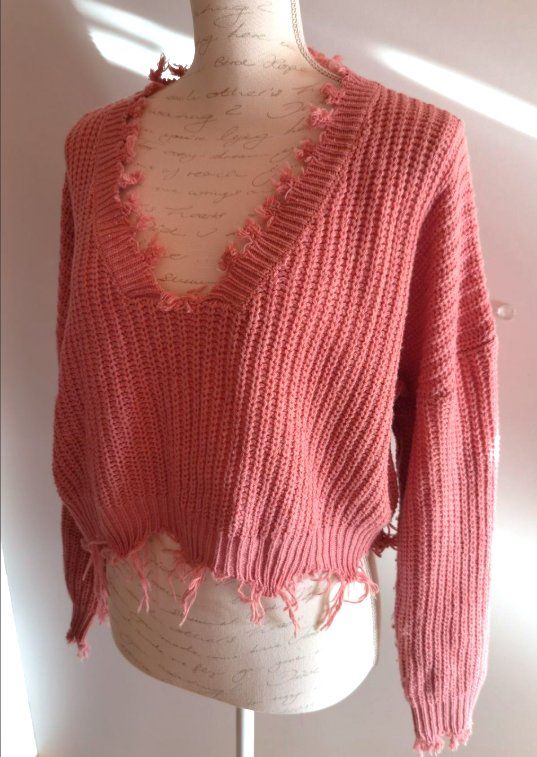 Pulls & Sweat-shirts: Grobstrick Pullover Grösse S Frühling – D'occasion à Meikirch par Hilfe_Waisentiere 1