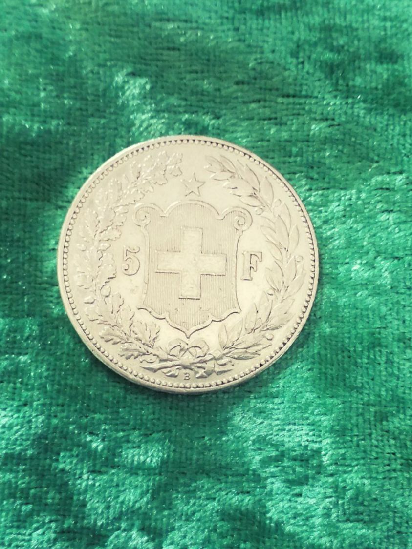 Tutti le monete: CH, 5 Franken /Francs/ Franchi, 1890 – Usato da Gordola venduto da ale_5wbc 4