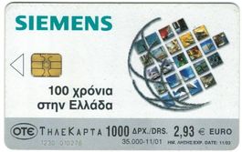 Telefonkarte Griechenland x1348 Siemens