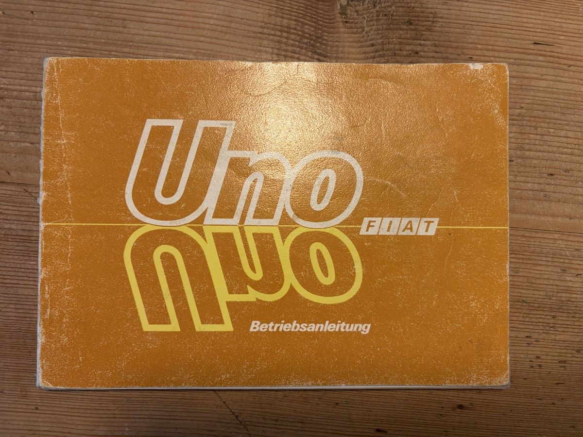 Fiat Documenti: Fiat Uno 1987 Betriebsanleitung – Usato da Gränichen venduto da Xbertone