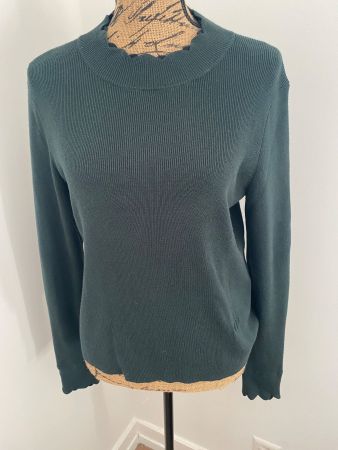 Pull Claudie Pierlot vert sapin, taille 40/42 porté 1 fois