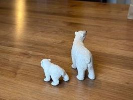 Schleich Eisbär mit Jungtier