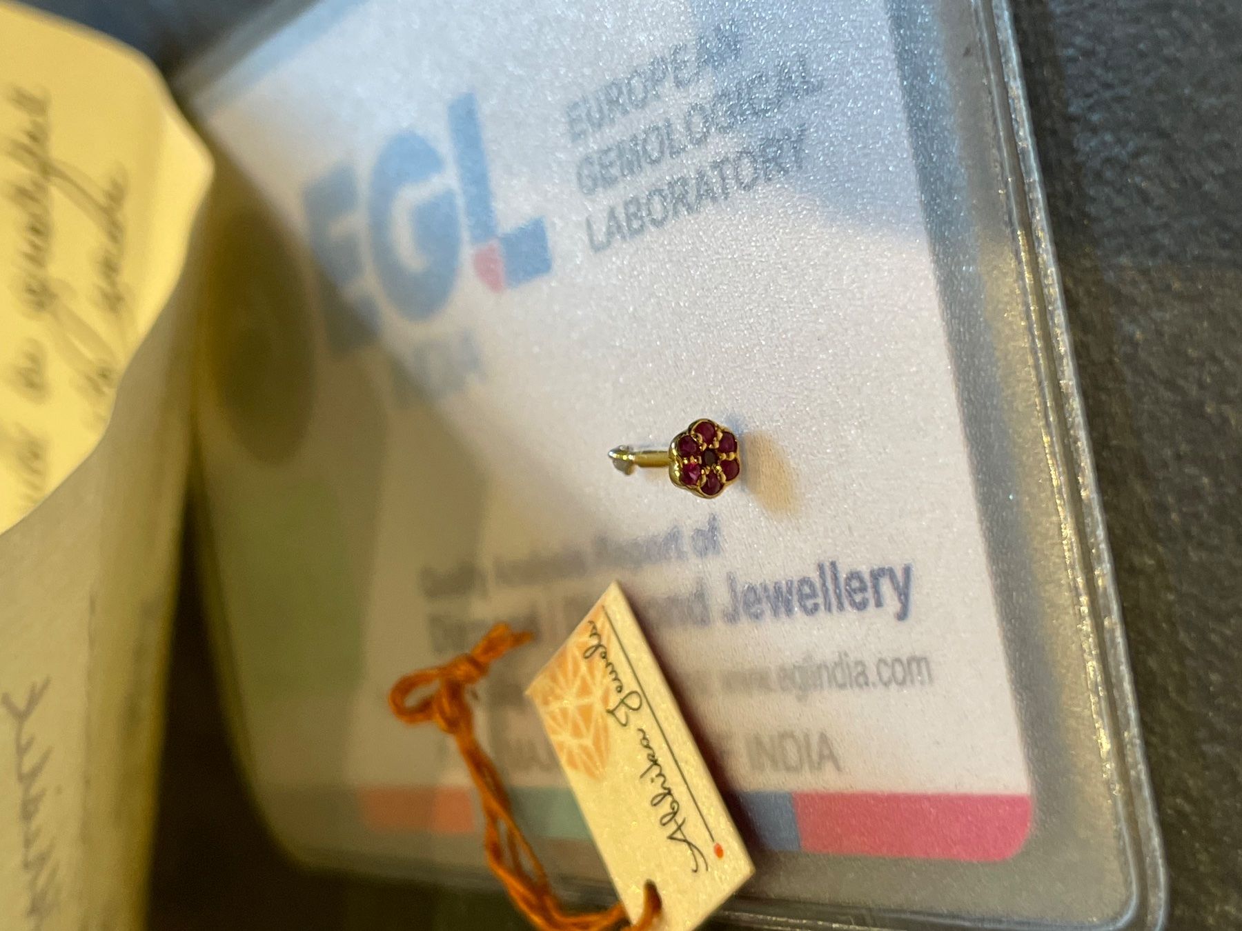 Piercingschmuck: Zweiseitige Diamant Piercing 14K Gold – Neu und originalverpackt aus Pieterlen von Ksenia3003 6