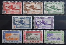 Togo Franz. Kolonie Kat. 177-184 * 1942