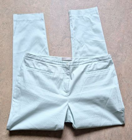 STEFANEL HOSE MINT XL 46 STOFFHOSE,  TOP ZU SEIDEN JACKE
