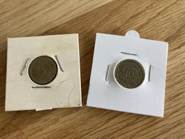 5 und 10 Reichspfennige 1924 