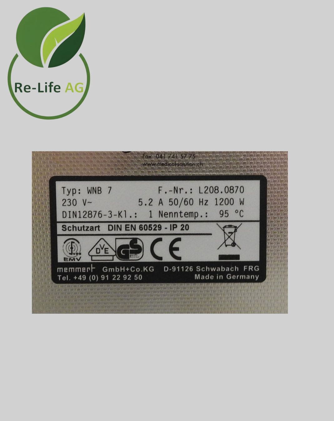 Tutte le macchine: Memmert | WNB7 | LAboratory Water Bath | Ongoing Operation – Usato da Reinach BL venduto da Re-LifeAG_Labor2 6