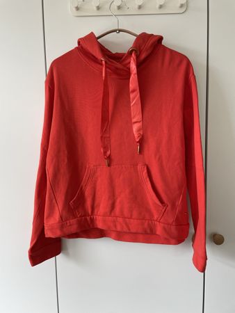 💥 TOM TAILOR Denim Hoodie in Rot/Orange, Gr S