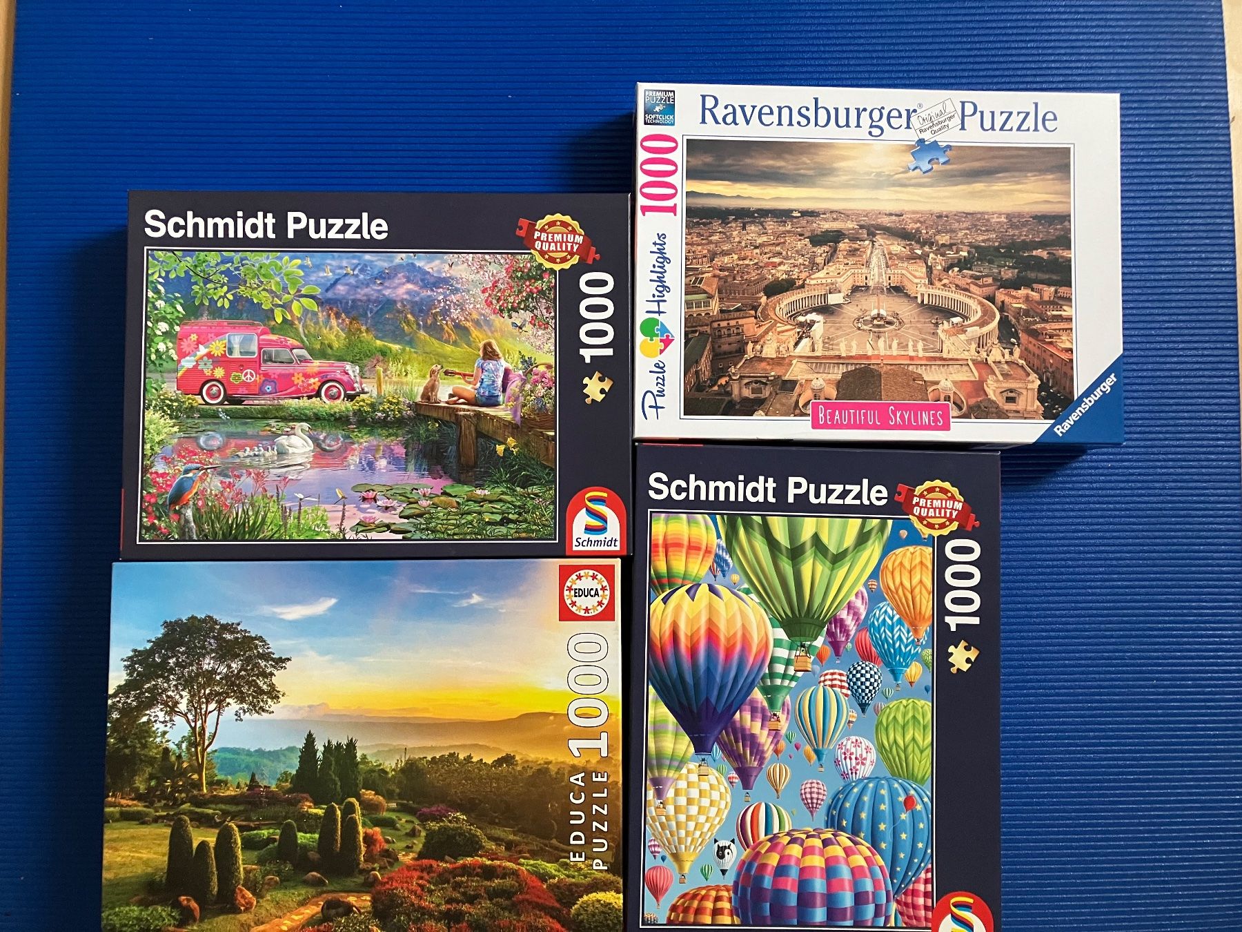 Puzzles: 4 Puzzle-Sammlung 1000 Teile – Gebraucht aus Rüti ZH von Ochello